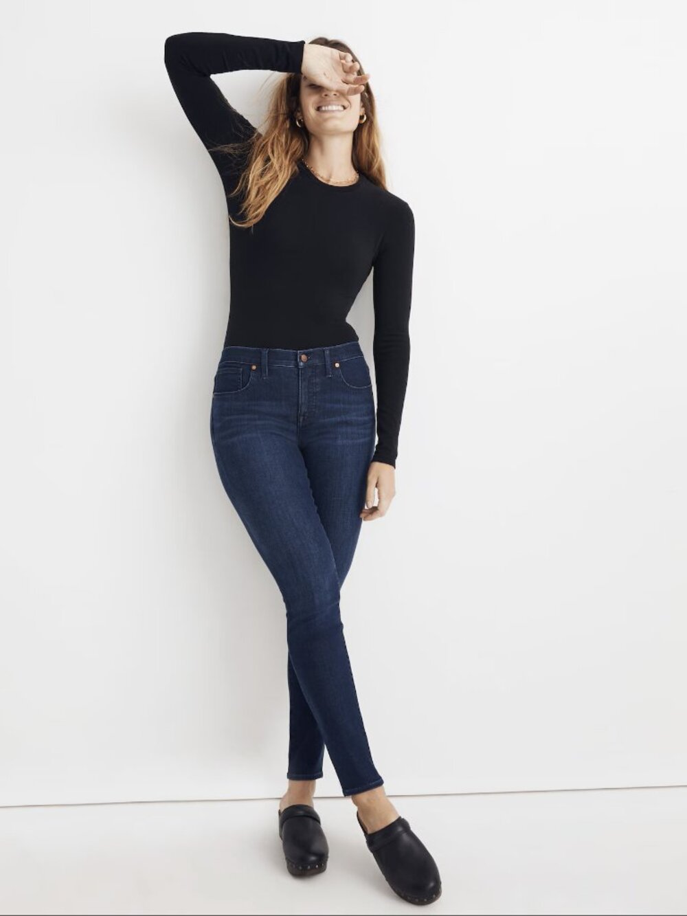 Madewell Dark  Skinny Jeans - Amesbury Wash